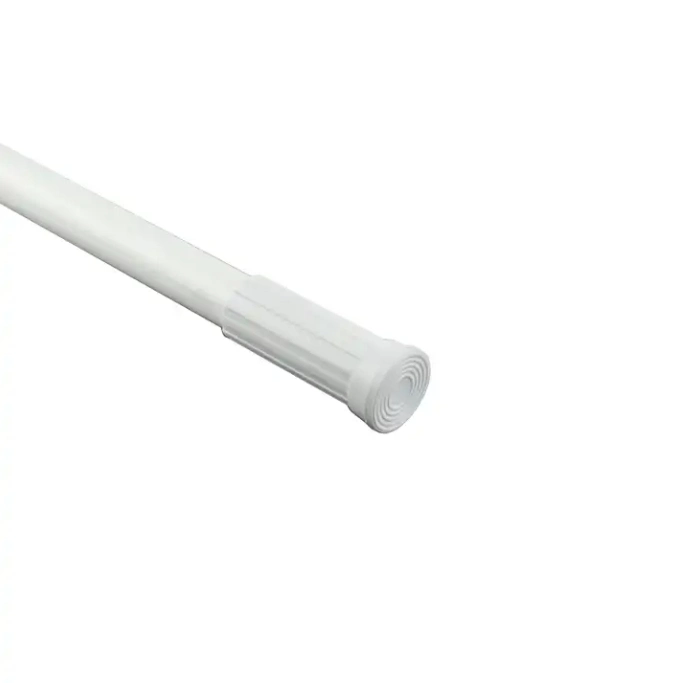 Adjustable Rust-Resistant Retractable Support Iron PVC Coated Shower Rod