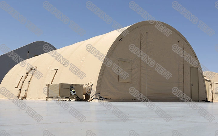 5.5mx5.5m Khaki Color Military Style Canvas Tent