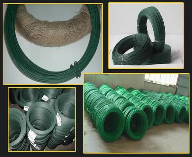 Green PVC Coated Wire/PVC Coated Iron Wire/PVC Coated Steel Wire