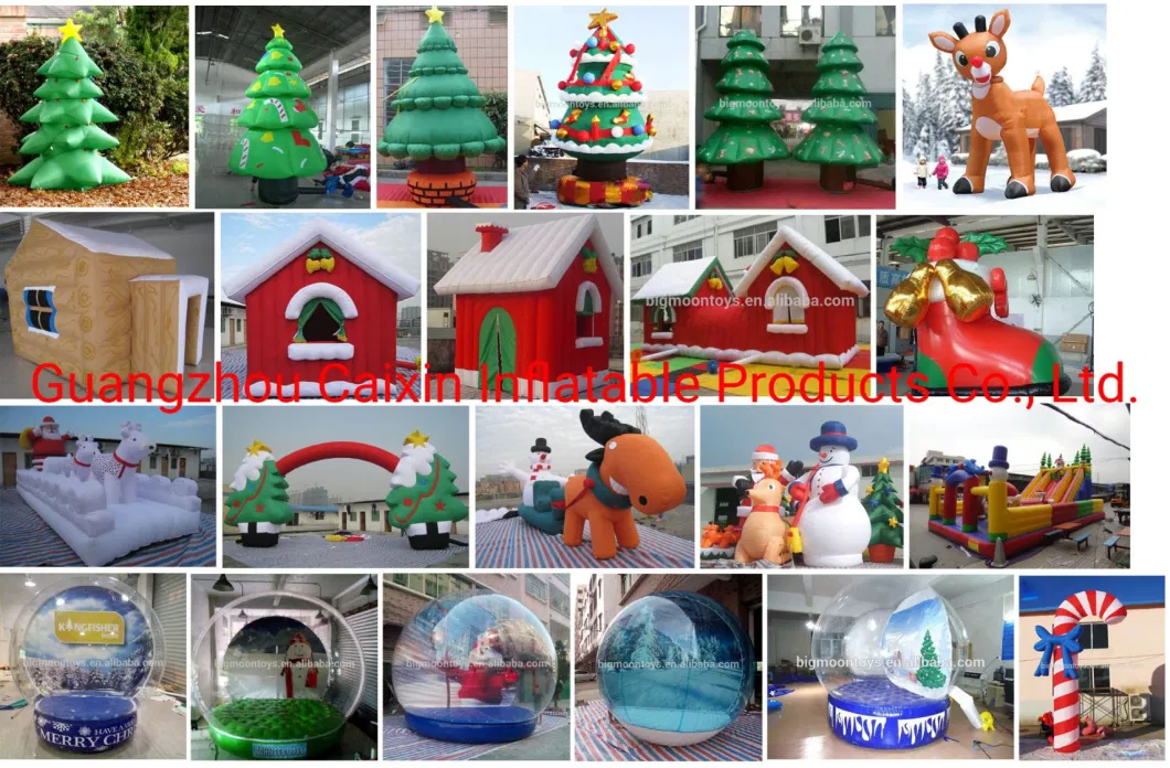 2023 Christmas Polar Bear Inflatable Decoration, Polar Bear with Penguin Inflatable with Build-in LEDs Blow up Inflatables for Christmas Party Outdoor, Yard, G