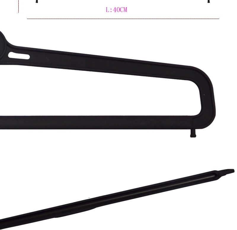 Factory Price Plastic Black Luxury Trouser Hanger with Brand Logo