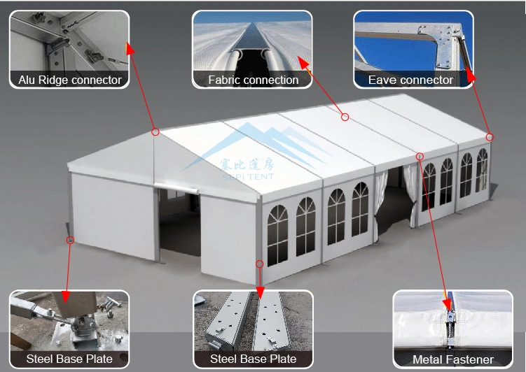 Wholesale Aluminum PVC Party Marquee Tents 4X4m 5X5m 6X6m Pagoda Tent for Events Restaurant