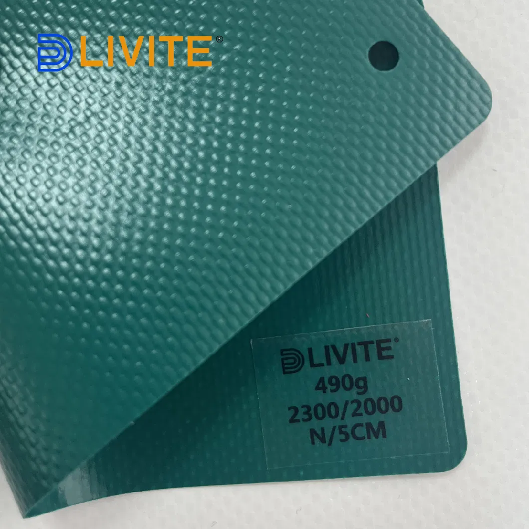 Livite 760GSM Industrial Tarp Truck Side Curtain Anti-Dust Waterproof Anti-Wrinkle PVC Coated Tarpaulin PVC Oil Boom Knife Coated Tarpaulin Fabric