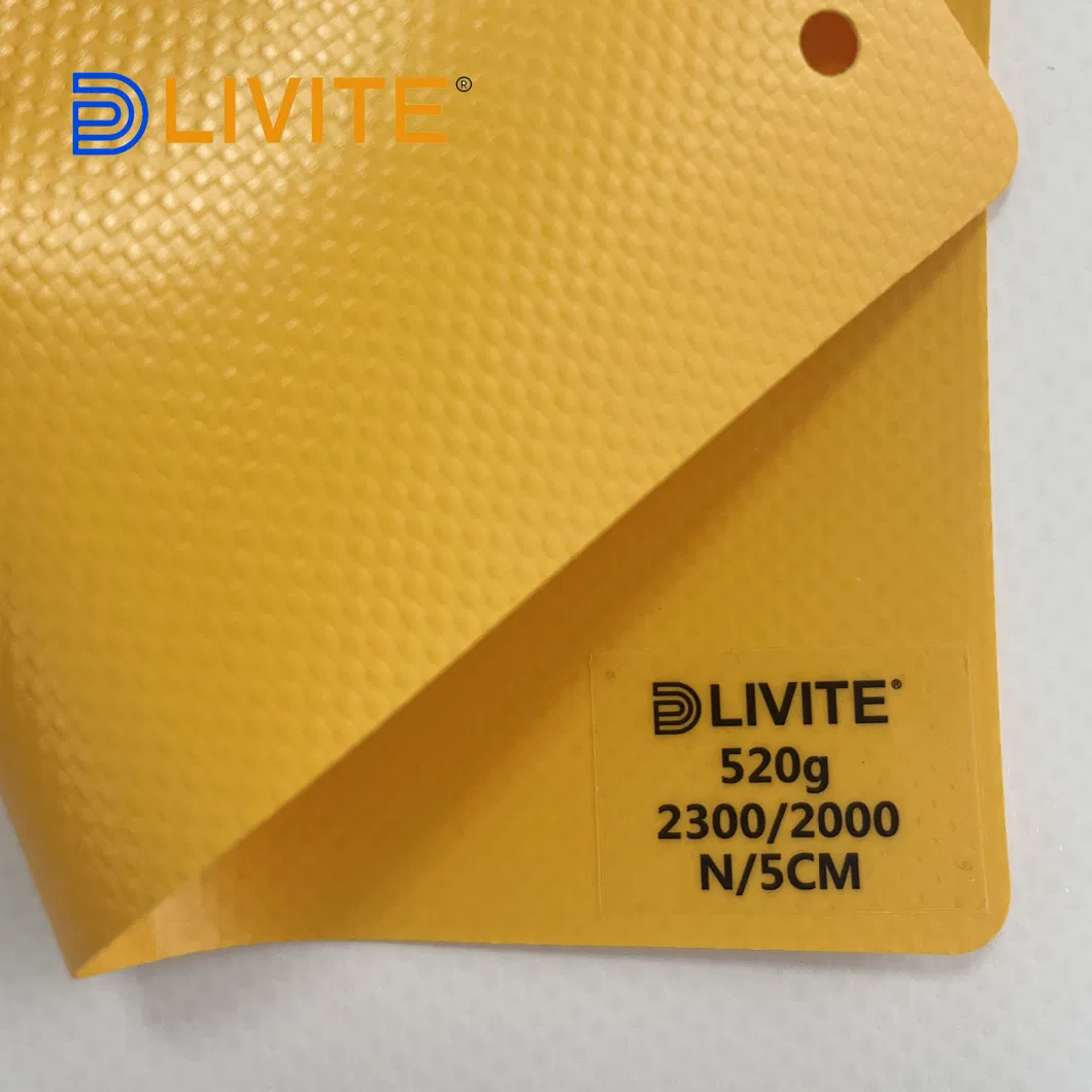 Livite 760GSM Industrial Tarp Truck Side Curtain Anti-Dust Waterproof Anti-Wrinkle PVC Coated Tarpaulin PVC Oil Boom Knife Coated Tarpaulin Fabric