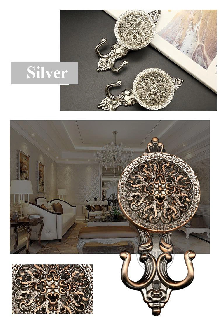Deluxe Dorm Vintage Decorative Shower Curtain Hooks