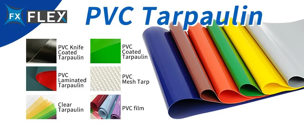 1000d PVC Coated Polyester Fabric Vinyl Tarp Heavy Duty PVC Coated Tarpaulin Material