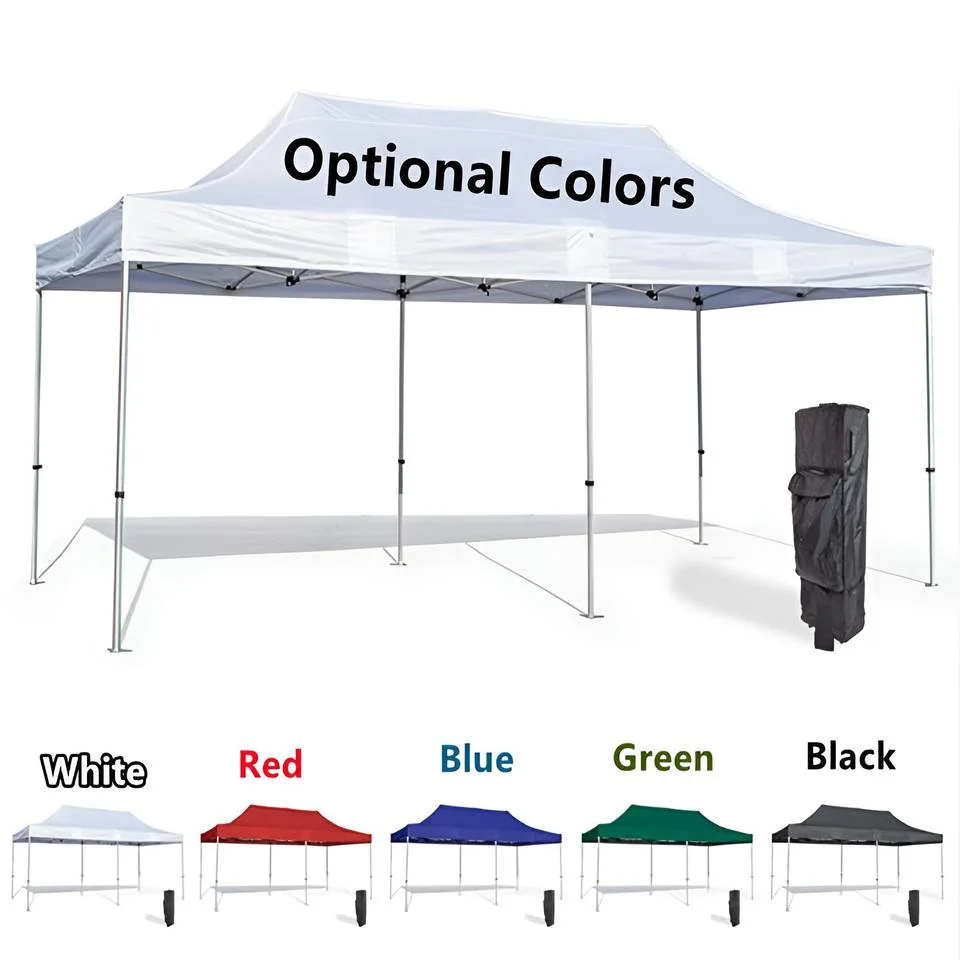 Industrial Commercial Gazebo Pop up Tent 10X20 FT with Custom Sidewalls Outdoor Promotional Trade Show Tent 20X10 FT