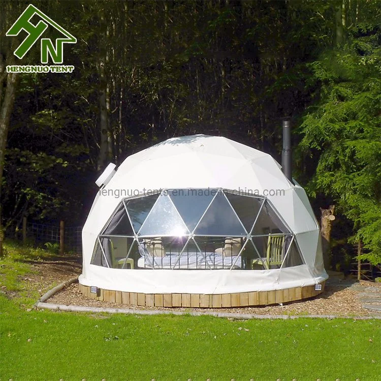 China Manufacturer Luxury Camping Geodesic Dome Glamping Tent