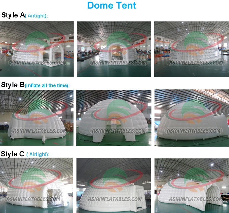 Portable Outdoor Inflatable Bubble Tent Custom Giant Transparent Lawn Tent