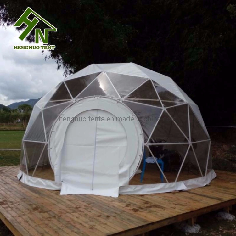 China Manufacturer Luxury Camping Geodesic Dome Glamping Tent