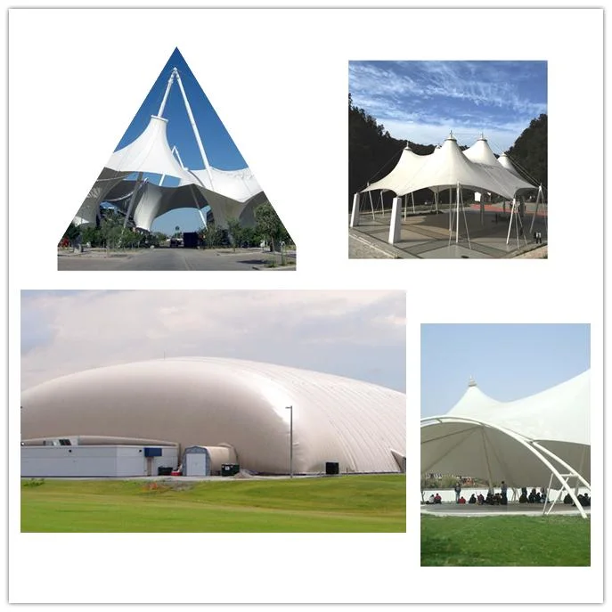 Wear-Resistant 1000d 20 X22 650GSM 610GSM 100% Polyester Waterproof Heavy Duty PVC Knife Coated Tarpaulin Event Tents