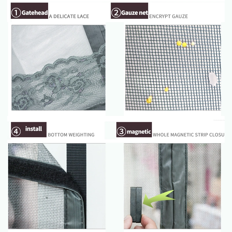 Magnetic Soft Yarn Screen Door Anti-Mosquito Curtain