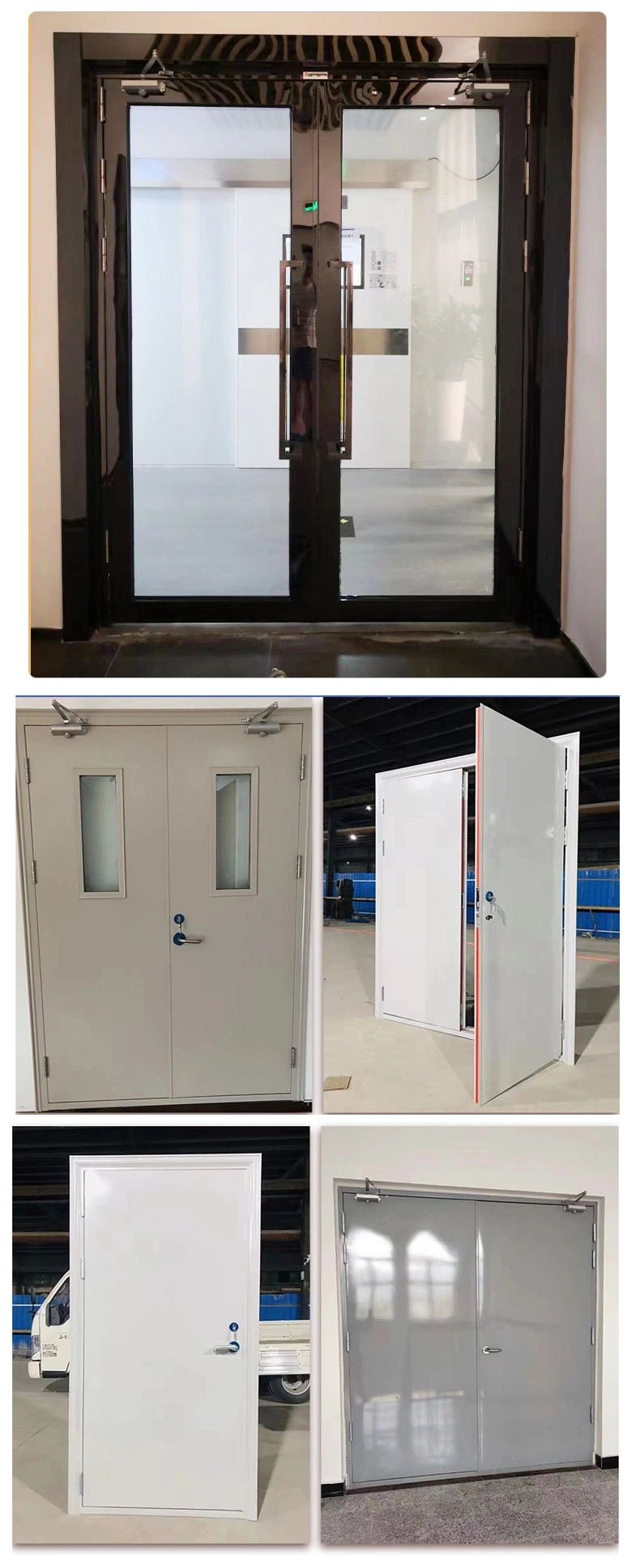 Best Quality Bristol Fire Resistant Door Rating of 120min Double Door Fire Rated White 34 Inch Fire Rated Steel Insulated Door