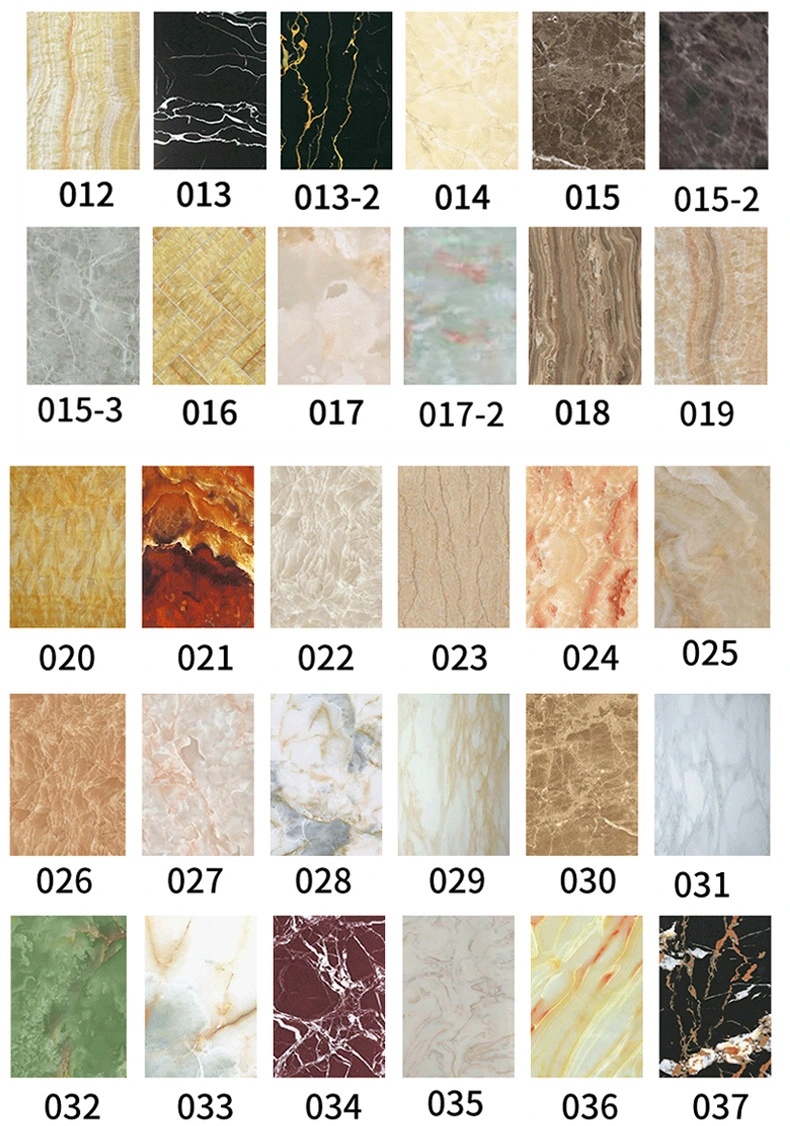 Easy Cut Soft PVC Material UV Marble Sheet Wall Panel