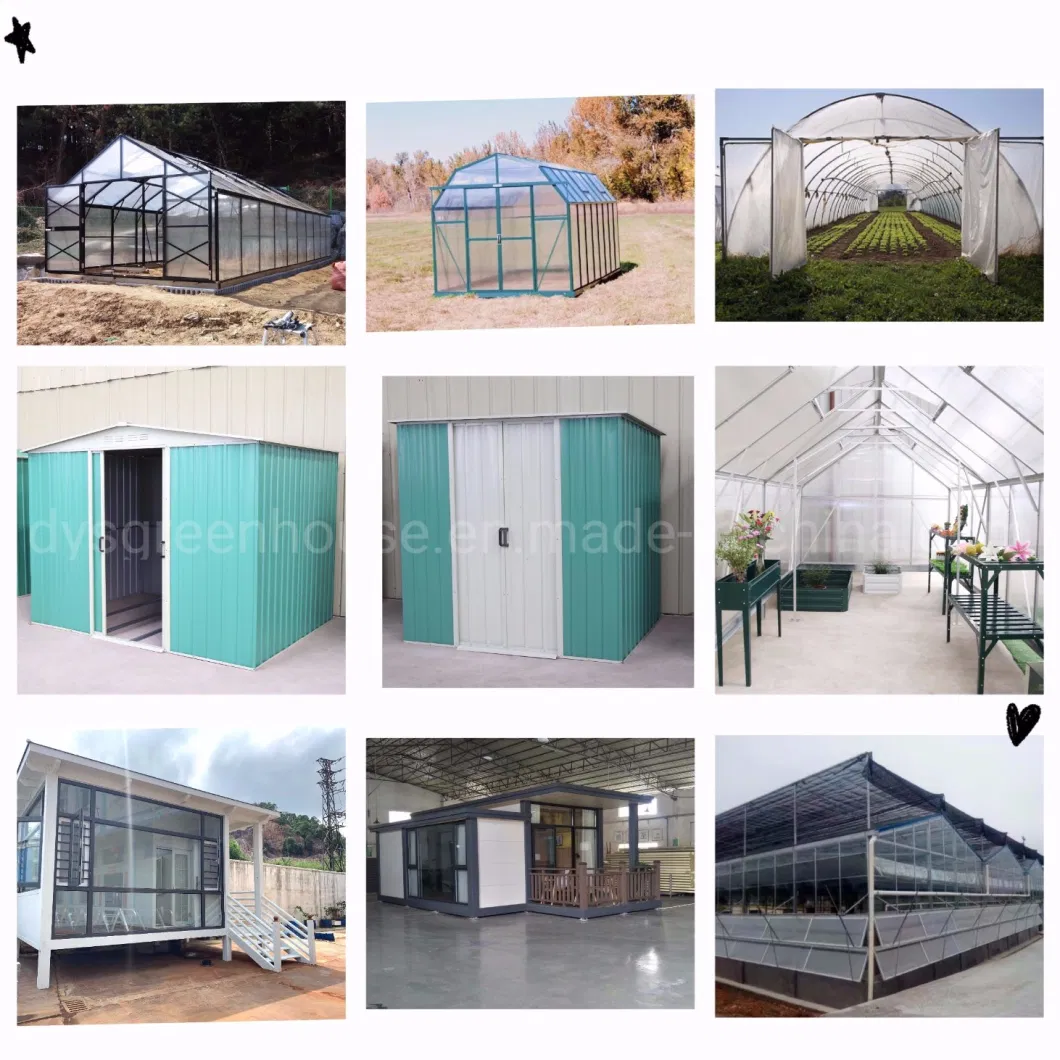 Modern Home Design Garden Aluminium Polycarbonate Greenhouse Grow Tent (RDGA0814-6mm)