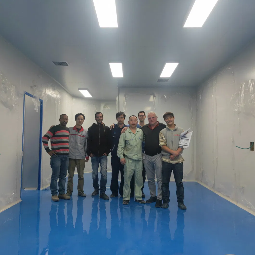 Marya Glass/Soft PVC/Rock Wool Sandwich Panel Wall Panel for Pharmaceutical Cleanroom Factory