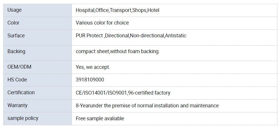 Hospital Vinyl Flooring Roll Sheet Top Wear Resistant PVC Vinyl Roll for Public Space