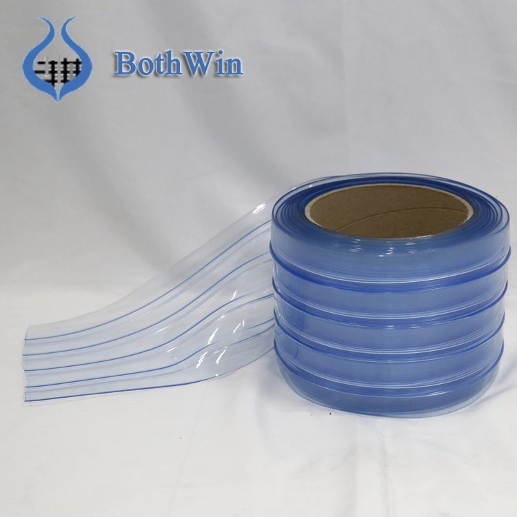 Soft Transparent Ribbed PVC Strip Curtain Roll