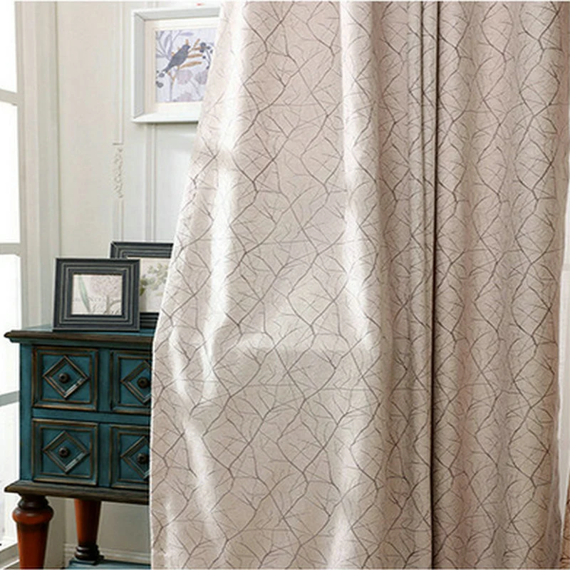 American Luxury Striped Curtains Chenille Curtains for Living Room