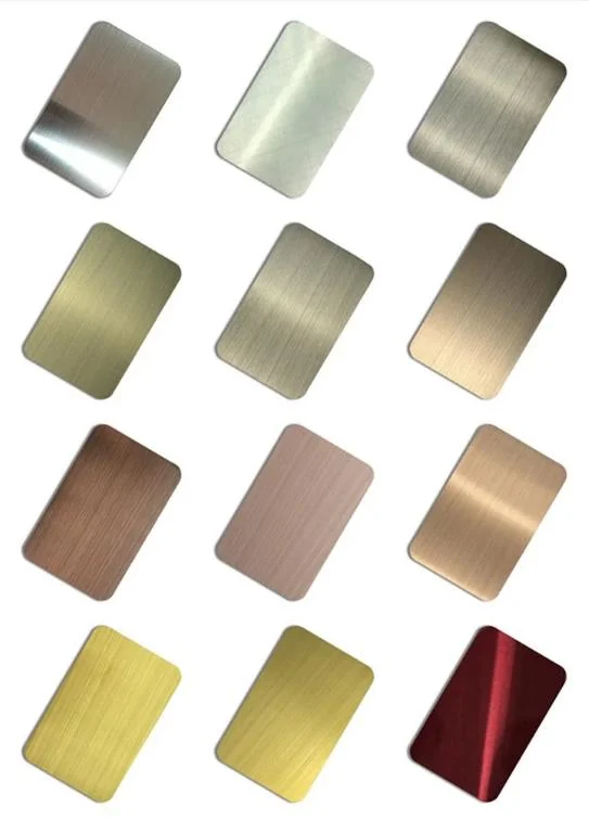 China Stainless Steel Sheet Grade AISI 430 304 Satin or No. 4 Finish with Laser Cut PVC Film