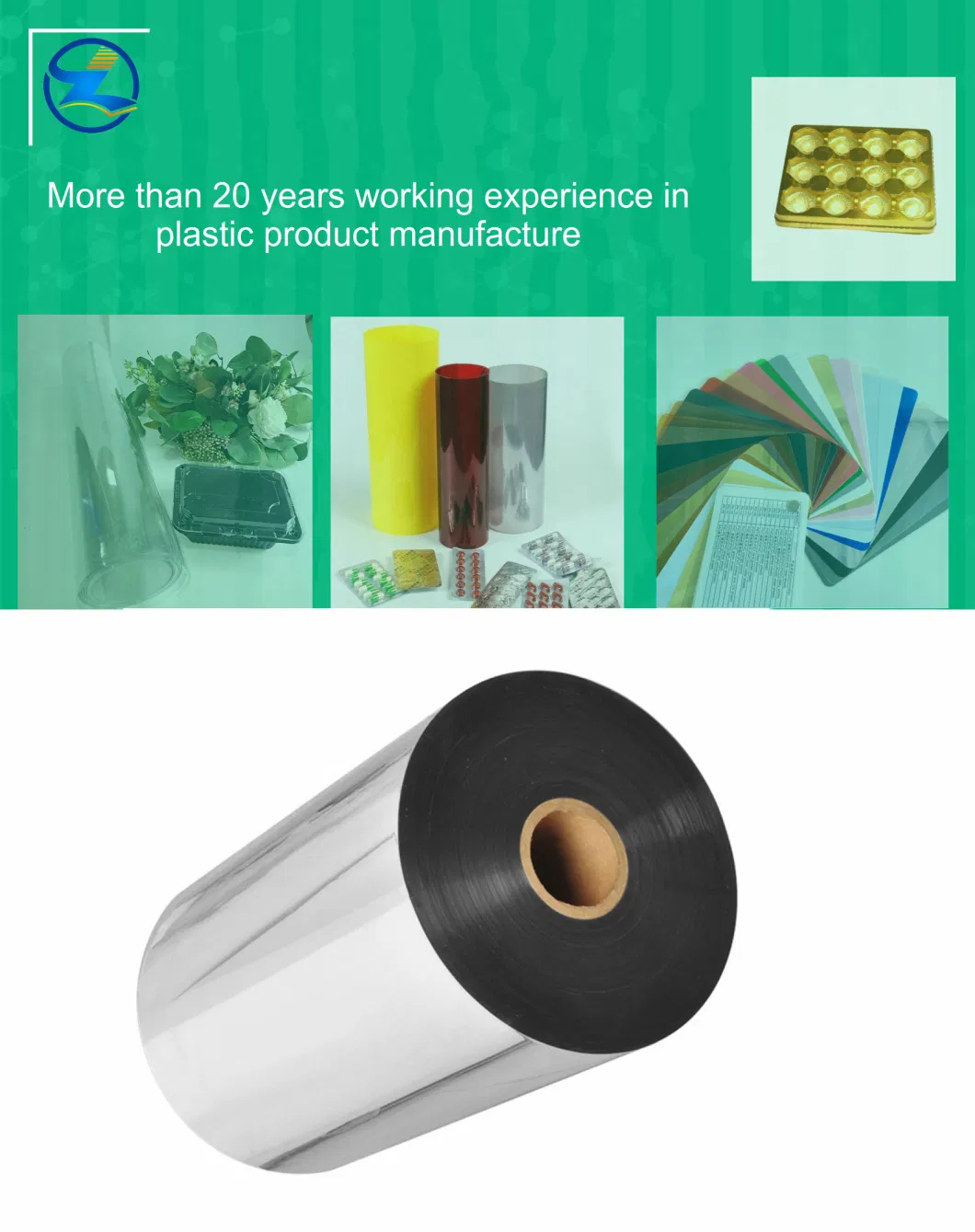 Antistatic PVC Plastic Films Rigid Rolls Sheets for Medicine Trays