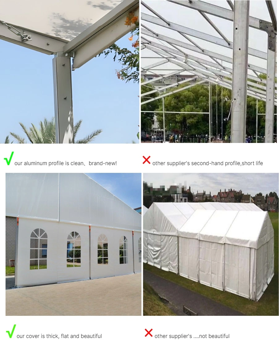 Aluminum Frame Industrial Tent A Shape Big Tent Outdoor White Wedding Party Event Marquee Church Tent for Sale