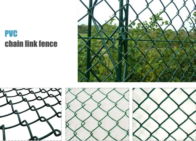 6X6 Galvanized PVC Coated Chain Link Fence Temporary Panels