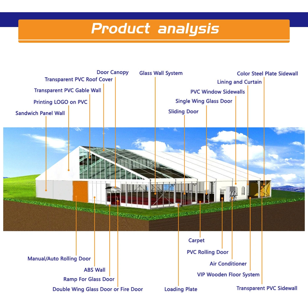 Aluminum Canopy Industrial Storage Warehouse Workshop Tents Coal Mine Tent for Colliery