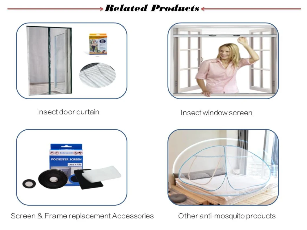 Wholesale Magnetic Mesh Insect Mosquito Net Screen Door Curtain