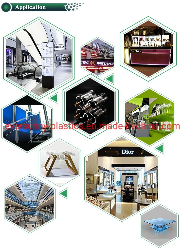 3mm Clear Mirror Color Cast Plexiglass PVC Free Celuka Foam Laser ABS PP Correx Board Vinyl Pet APET Kt PS Sheet ACP Aluminium Composite Panel Acrylic Sheet