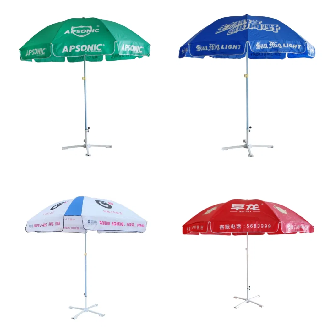 Wholesale Colorful Parasols Customized Sun Umbrella Outdoor Beach Umbrella