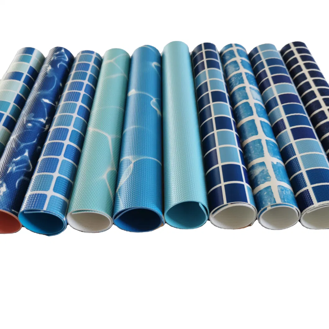 Anti-Slip Mosaic Plstic PVC Swimming Pool Liner