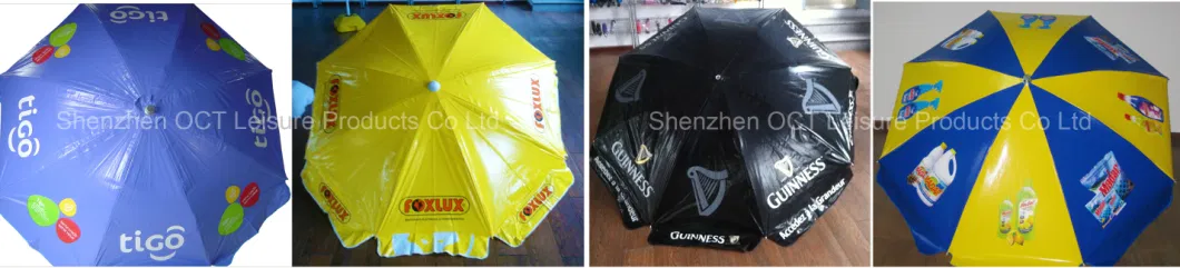 Robust Beach Parasol Beach Umbrella for Outdoor with Heavy PVC Cover and in Large Size (OCT-BUPVCJ)