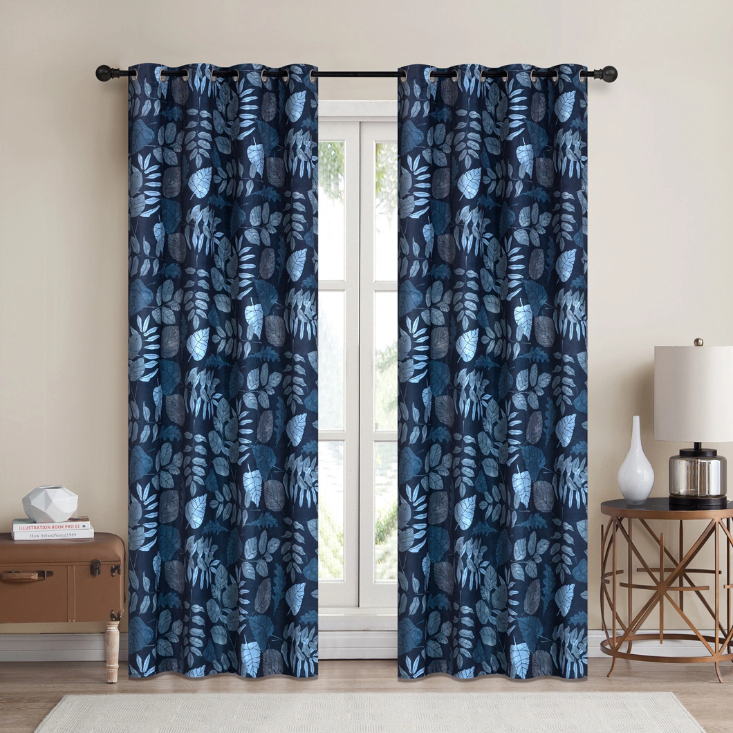 Luxury Decorative Printed Hotel Curtain France Velvet Curtains Wholesale Blackout Window Curtains