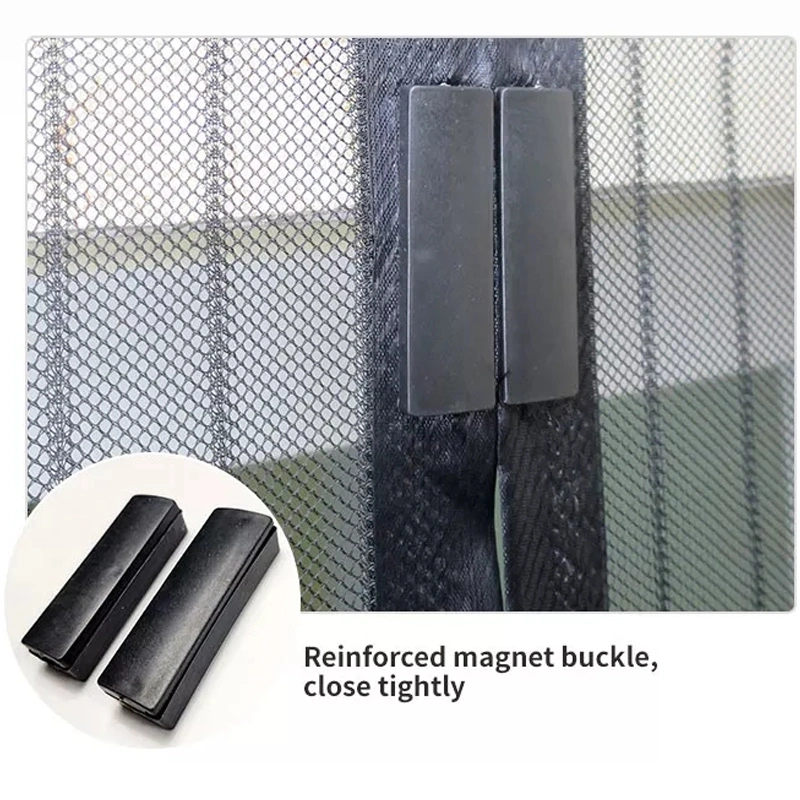 High-Density Fiberglass Mesh Hanging Magnetic Fly Screen Mesh Door Curtain