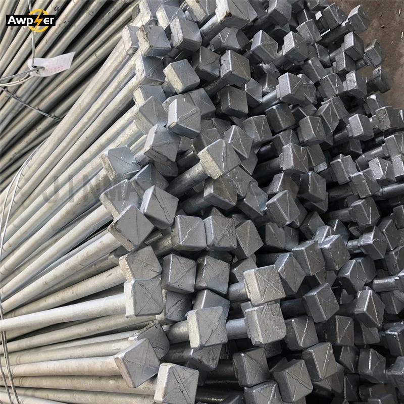 M20 Galvanized Steel Pole Line Hardware Bow Type Stay Rod