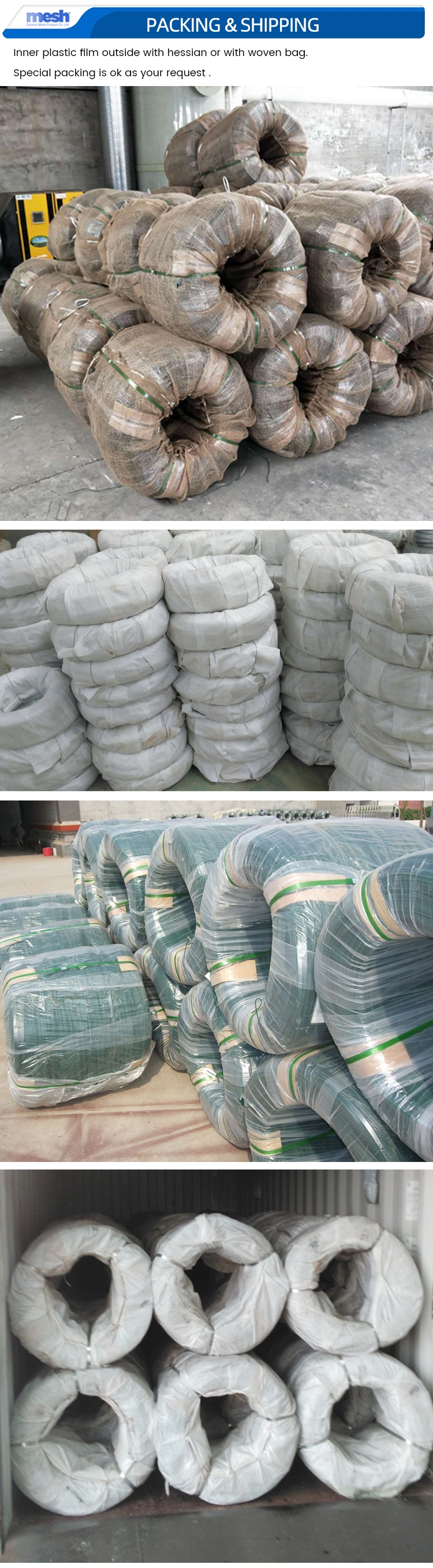 Chinese Factory Direct Sale 0.3-6.0mm PVC Coated Steel Wire in Garden