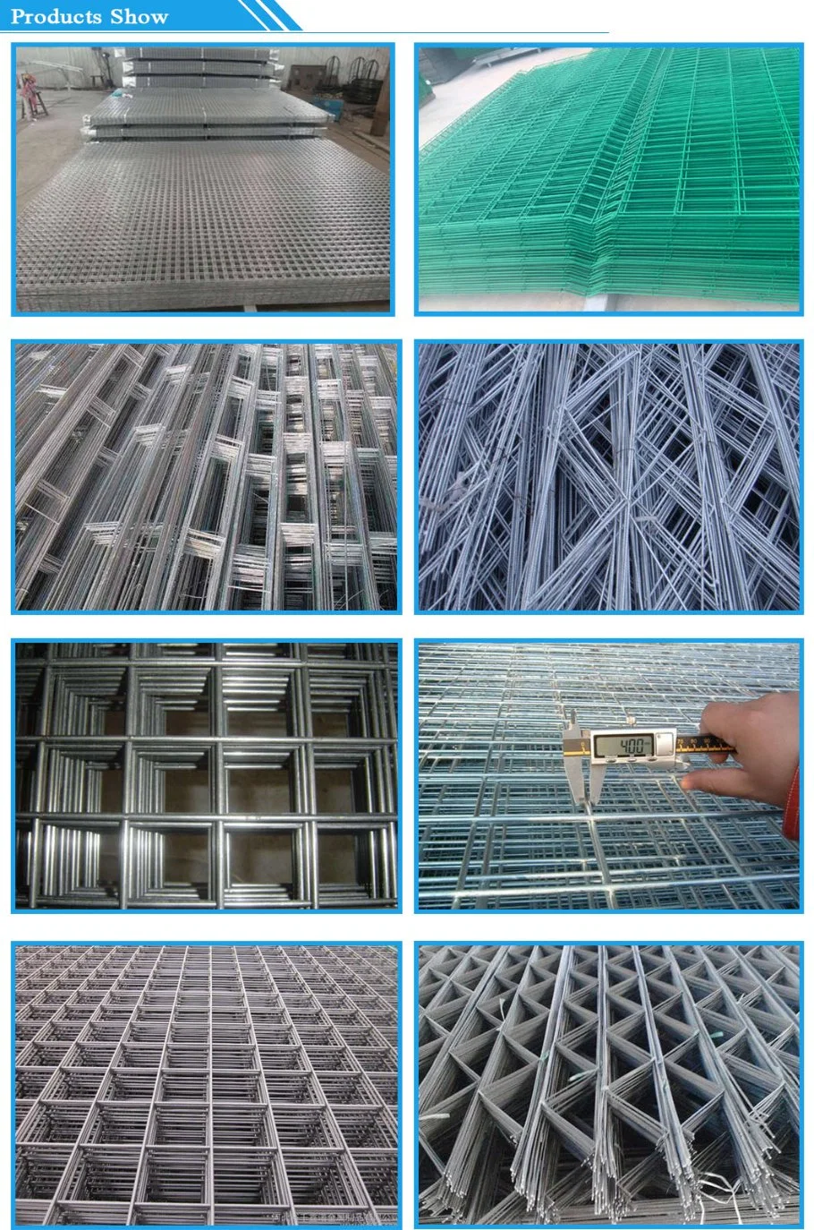 Hebei Anping Factory Hot Dipped Galvanized &PVC Coated Welded Iron Wire Mesh Fence Panels