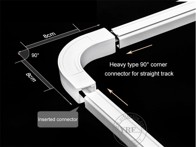 Guangzhou Foshan Customized Chinese Electric Curtain Track for Bay Windows