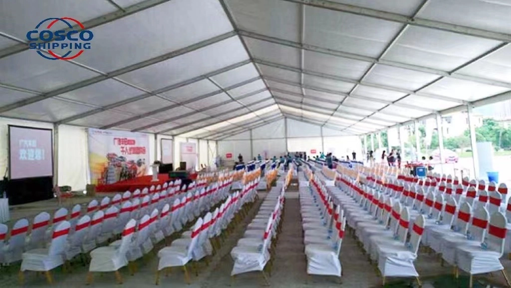 Large Transparent Fire Resistant Customized PVC Clear Span Tent for Events