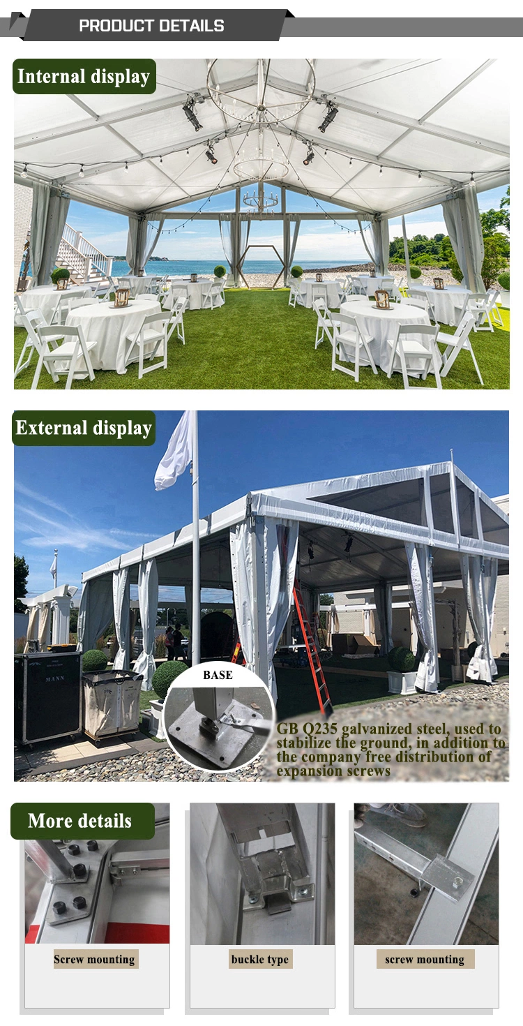 Aluminum Frame Insulated Temporary Marquee Tent for Outdoor Showroom