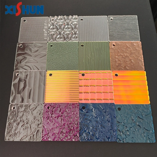 Factory Custom PMMA Plastic Decorative Acrylic Striped Textured Patterned Sheets