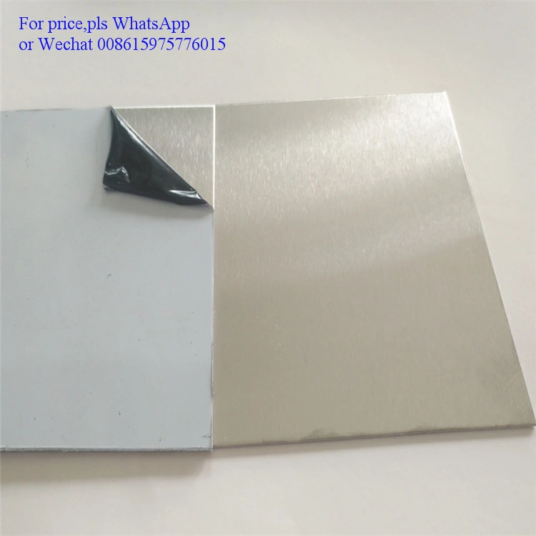 201 304 4X8 4X10 Hairline Finish Sheet with PVC 0.8mm-3.0mm Stainless Steel Sheet