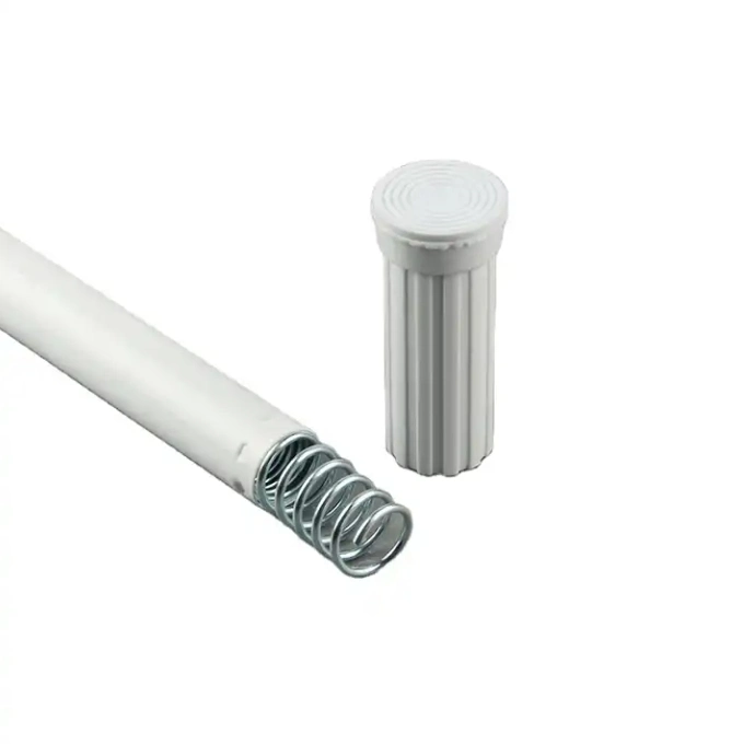 Adjustable Rust-Resistant Retractable Support Iron PVC Coated Shower Rod