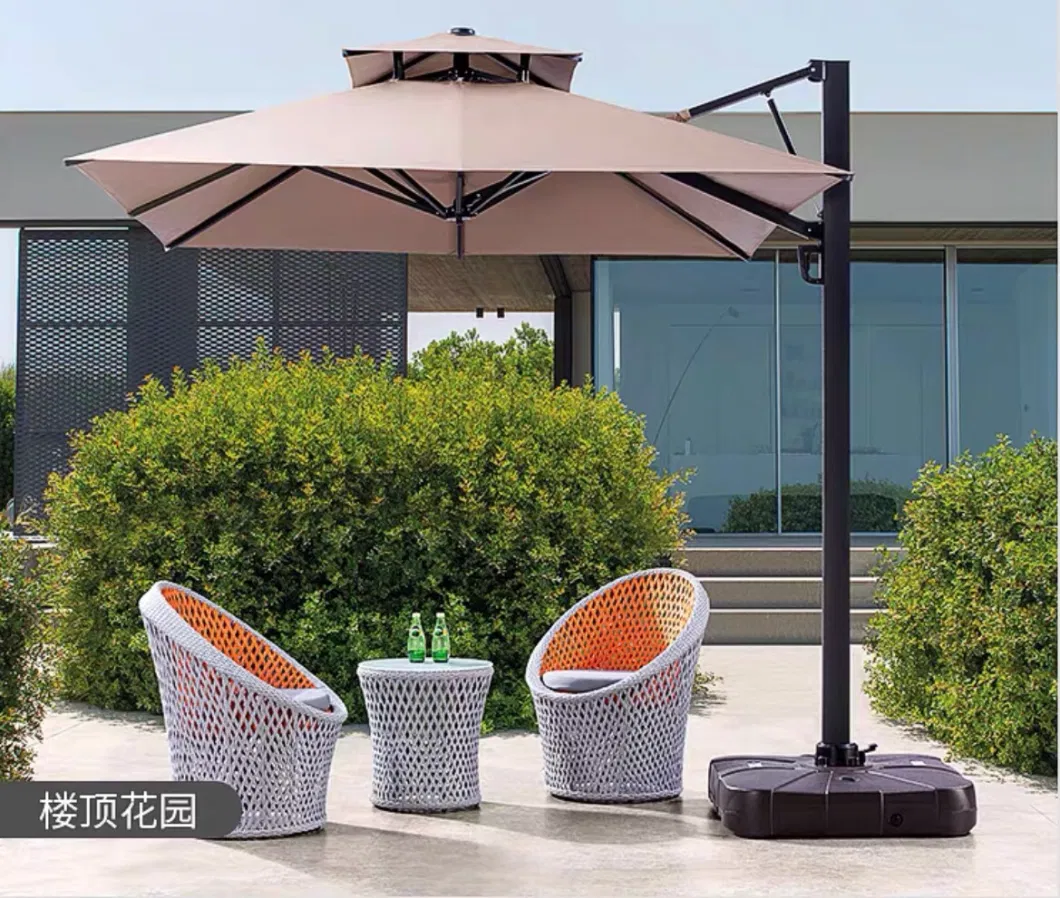 Wholesale Outdoor Garden Patio Furniture Adjustable Large Restaurant Cafe Hotel Market Commercial Parasol Cantilever Big Sun Umbrella