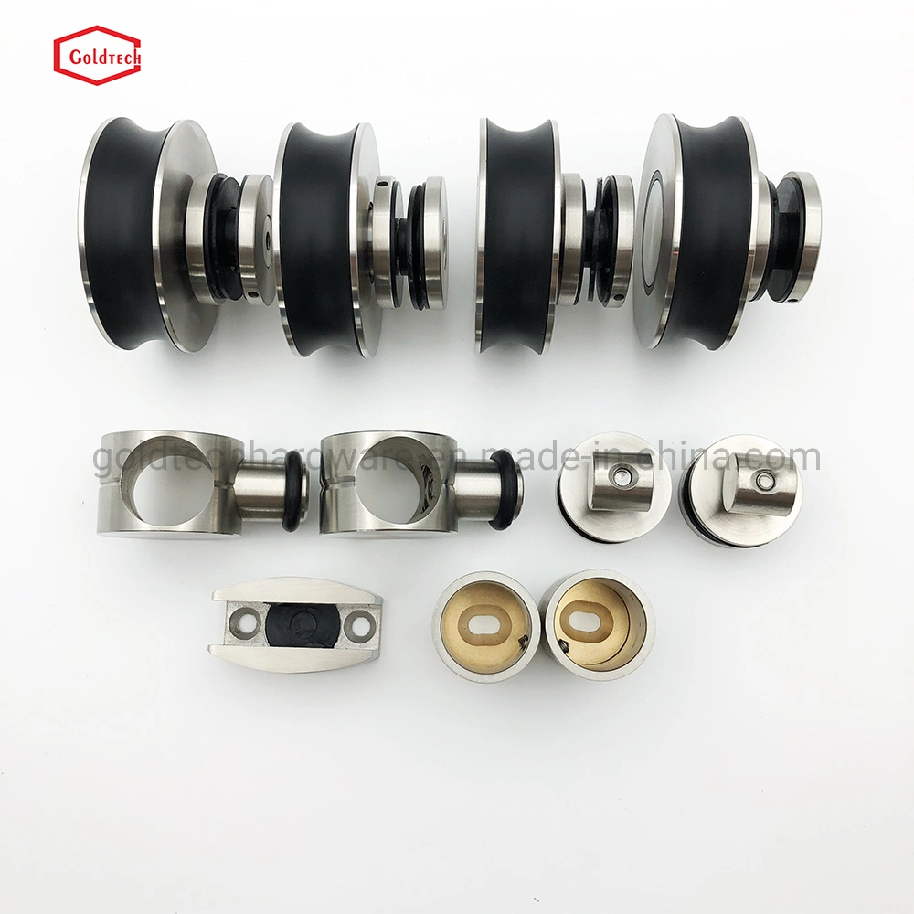 Factory Stainless Steel 304 Glass Fitting Accessories Sliding Glass Door Hardware