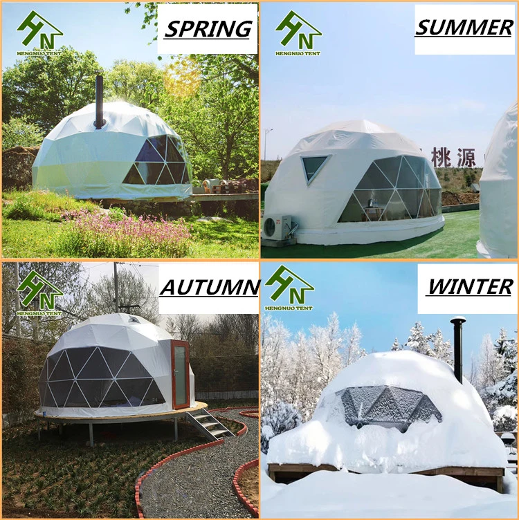 China Manufacturer Luxury Camping Geodesic Dome Glamping Tent