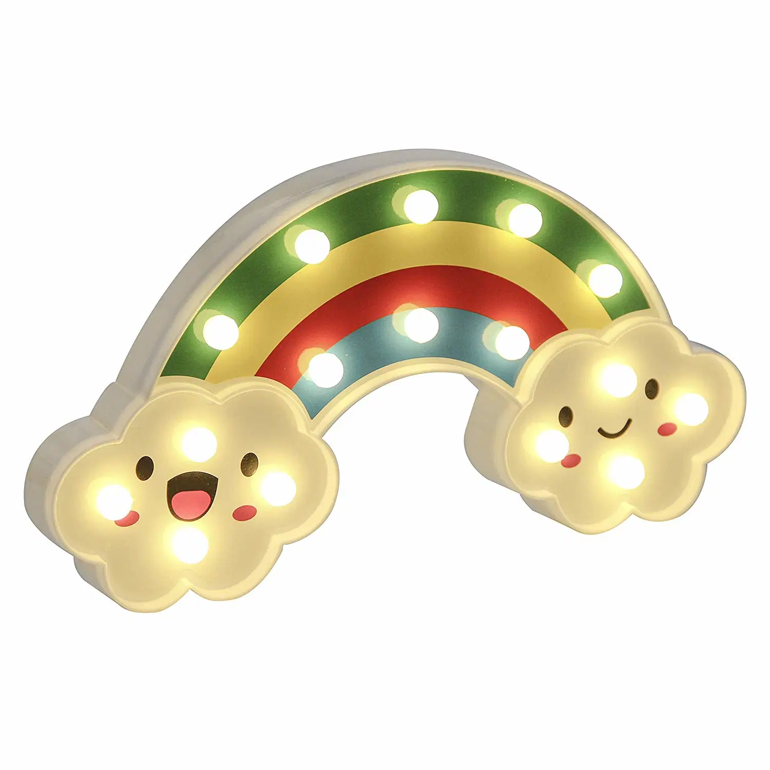 Indicatore luminoso domestico lenitivo del segno della tenda foranea del Rainbow LED della decorazione del bambino