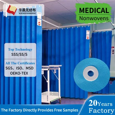  Newполиэфирная синяя сетка Privacy Cubition Divider Medical ICU Hospital Занавес в комнате для чрезвычайных ситуаций