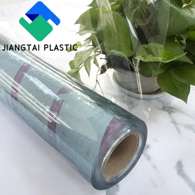  Стабилизатор поперечной устойчивости Jiangtai мягкий гибкий Super Clear ПВХ пленки прозрачные пленки ПВХ синего цвета пластиковую пленку для скатерть занавески Bookcover подушек безопасности